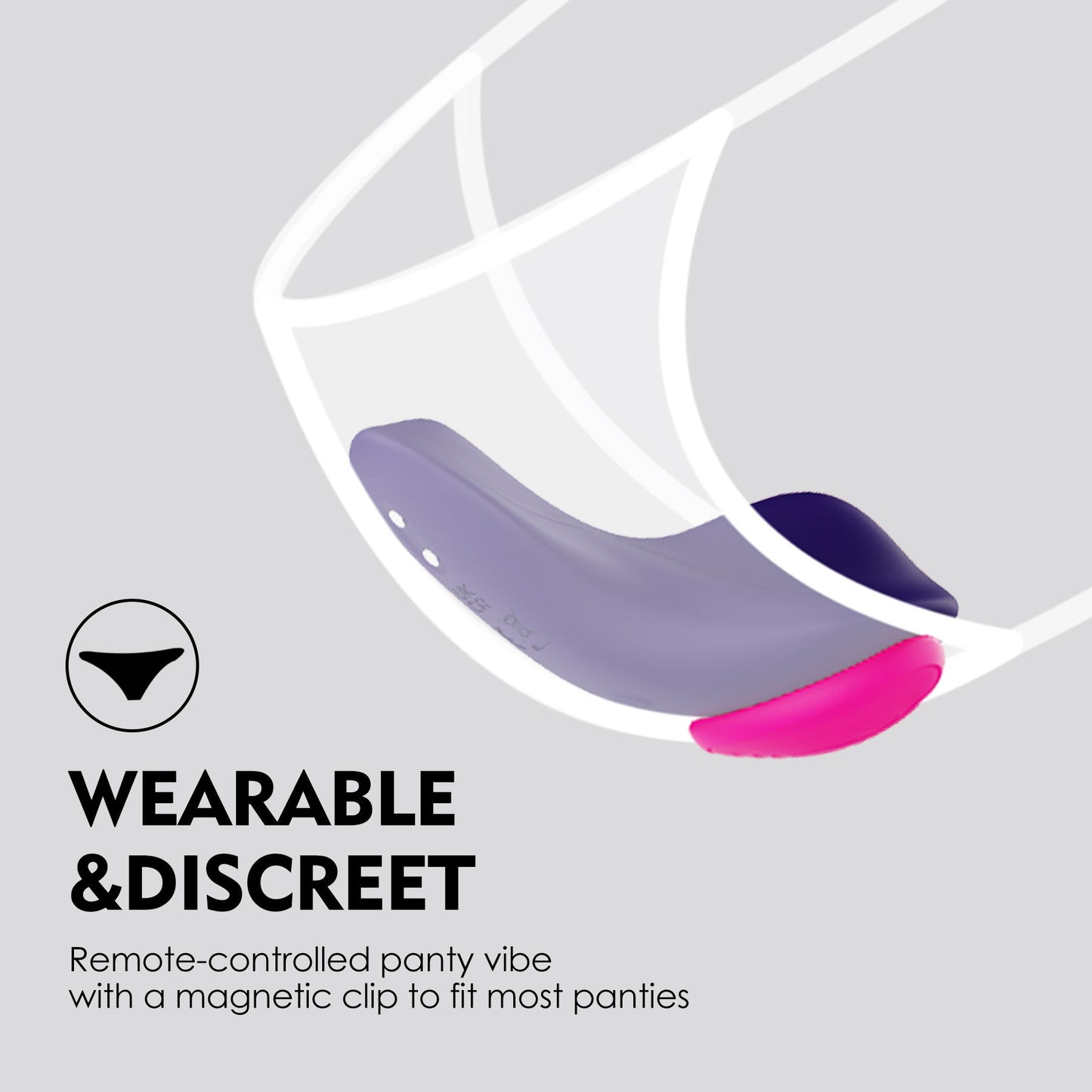 Remote Control Panty Vibrator - Wearable Clit Stimulator Heartring Magnetic Female Sex Toys