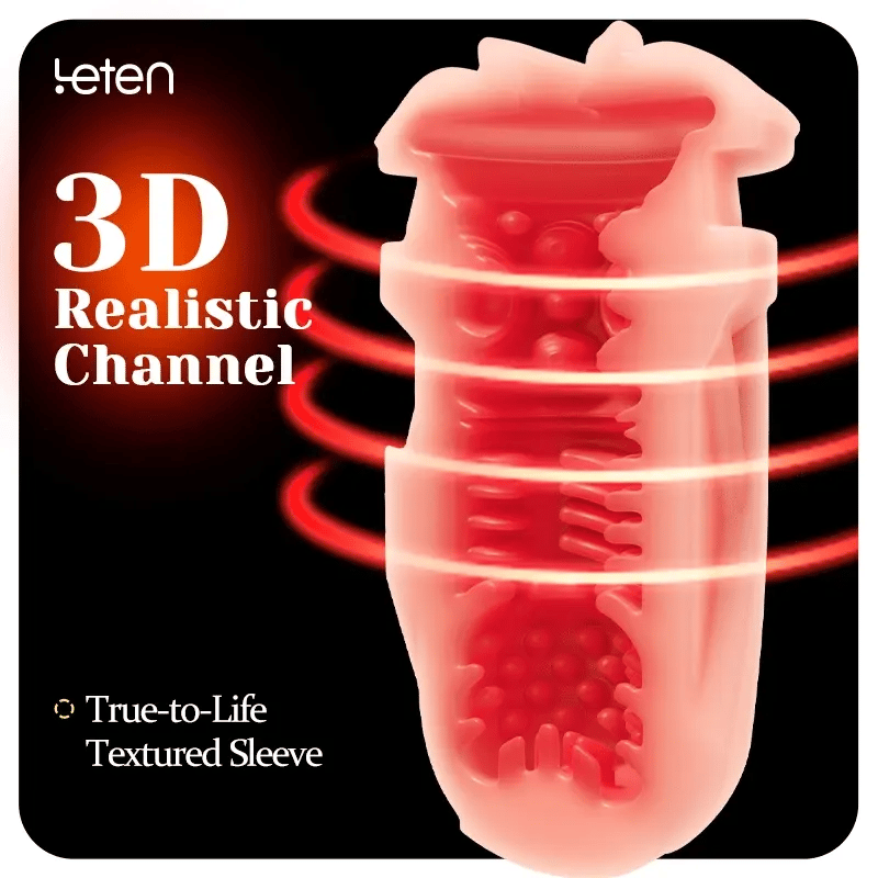 Leten ThundercoreX 6 Thrusting Infrared Heated Realistic Vaginal Masturbator