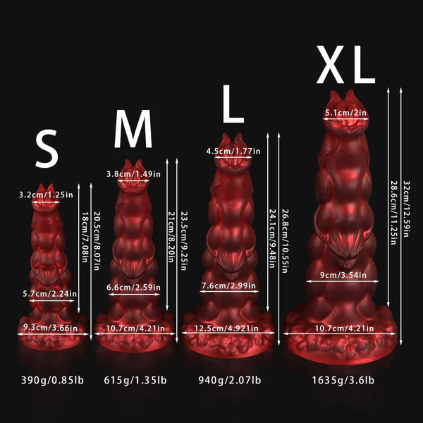 12 Inch Dragon Dildo 4 Sizes Monster Cock