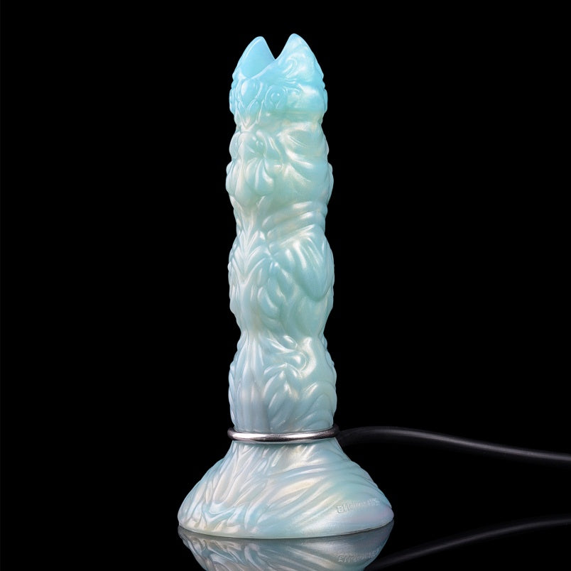 Blue Silicone Monster Dildo Ovipositor – Insertion-Based Female Vaginal Expansion Fantasy Stimulator