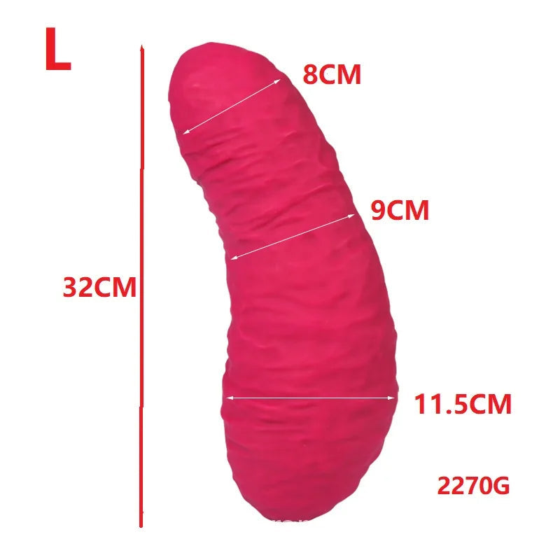 Thick Silicone Rectal Prolapse Butt Plug - Super Soft Anal Dilator Built Anal Toy For Women Men