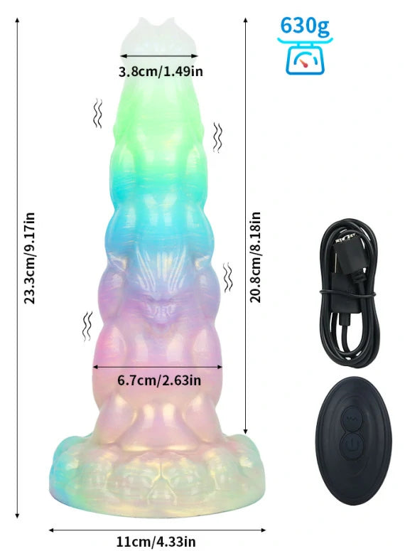 Glow Fantasy Liquid Silicone Creature Pleasure dildos