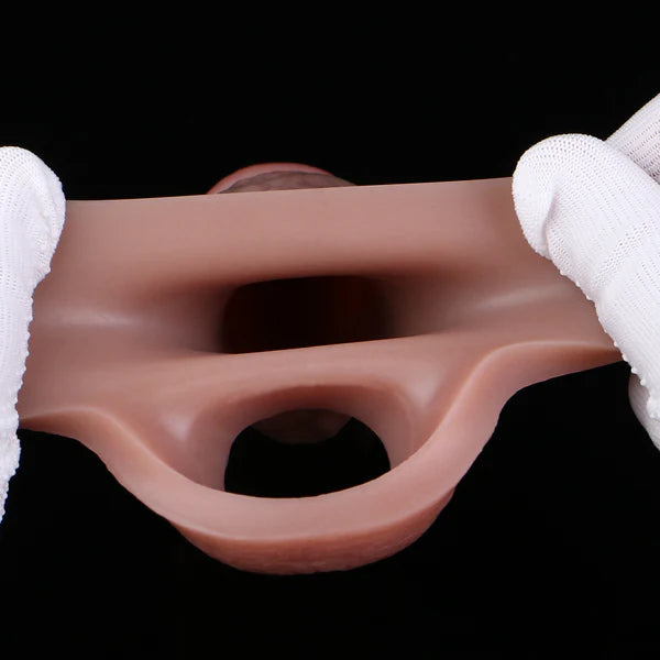 Body-safe Silicone Penis Sleeve Life Size & Real Textured