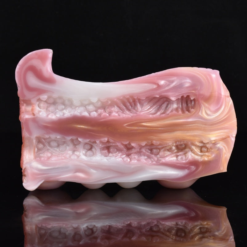 Pink Demonic Cow Pussy – Wild-Grip Silicone Pocket Masturbator Sex Toys for Men
