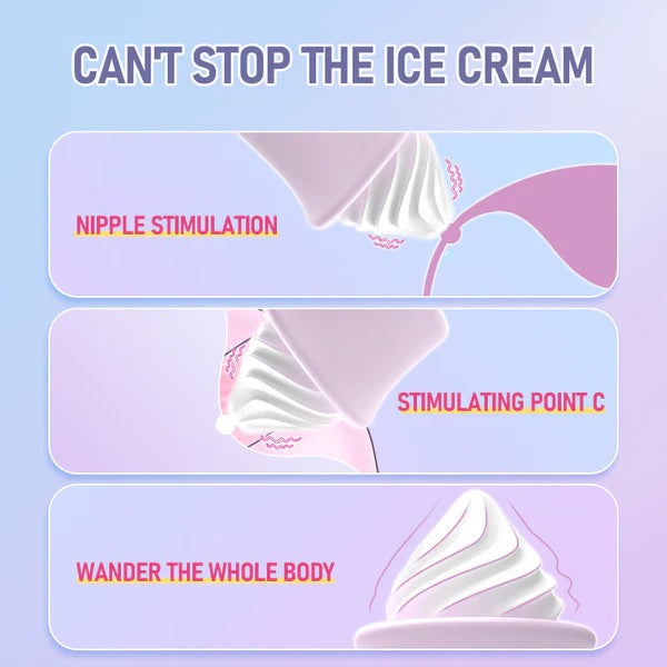 9 Frequency Vibration Ice Cream Vibrator