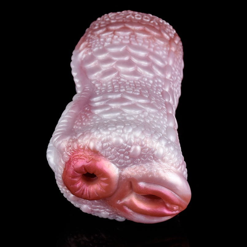 Fantasy Fire Dragon Pocket Pussy – Dual-Channel Penis Massager for Intense Blowjob
