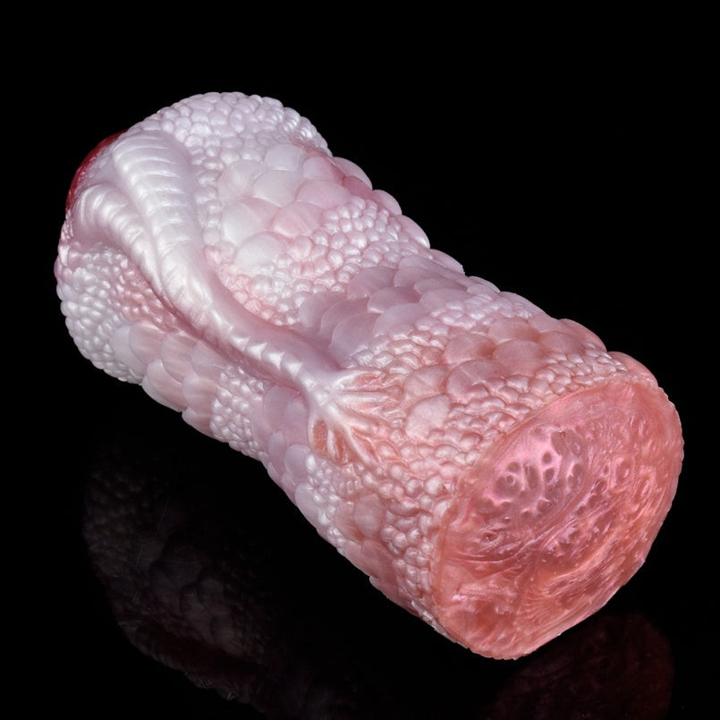 Fantasy Fire Dragon Pocket Pussy – Dual-Channel Penis Massager for Intense Blowjob