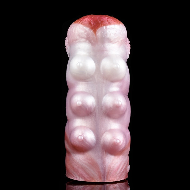 Fantasy Puppy-Inspired Pocket Pussy – Dual-Channel Silicone Masturbator Penis Massager