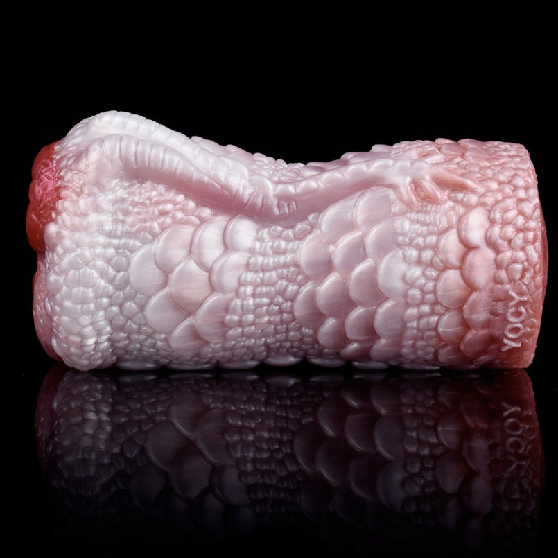 Fantasy Fire Dragon Pocket Pussy – Dual-Channel Penis Massager for Intense Blowjob