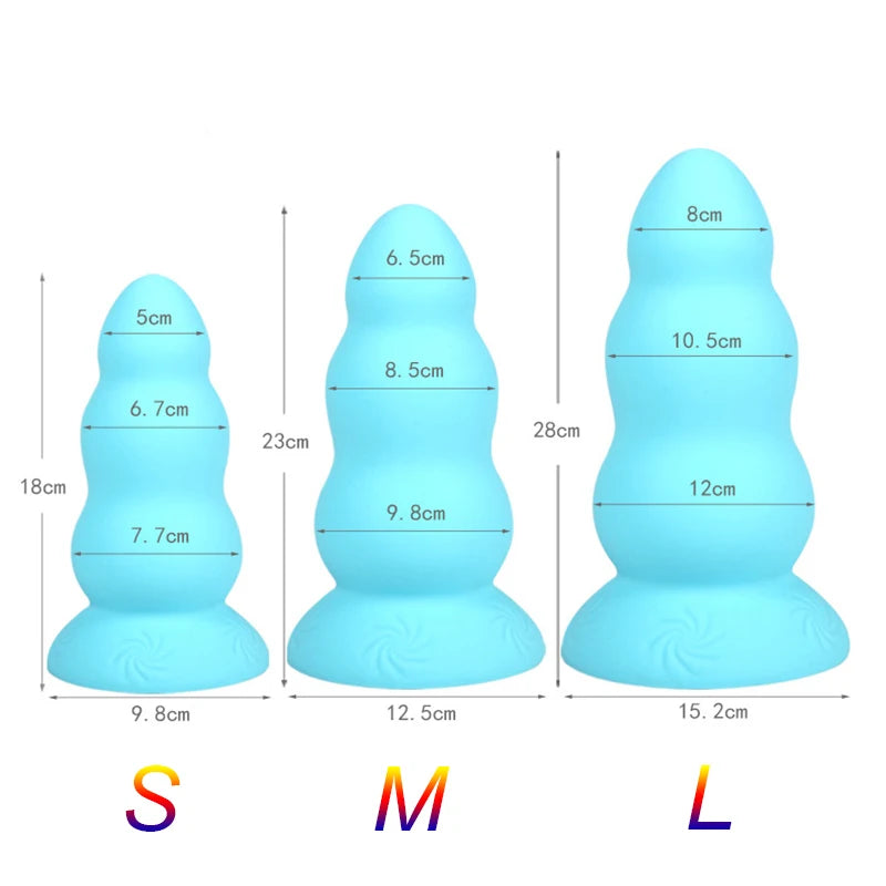 Big Anal Sex Toys for Women Men - Huge Silicone Dildo Anal Plug Dildo