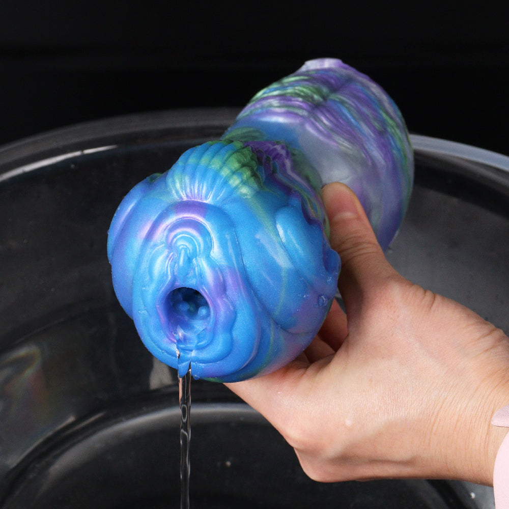 Ejaculating Alien Pussy Beast Sex Pocket Masturbator - Fantasy Men Masturbating Handy Sex Toy