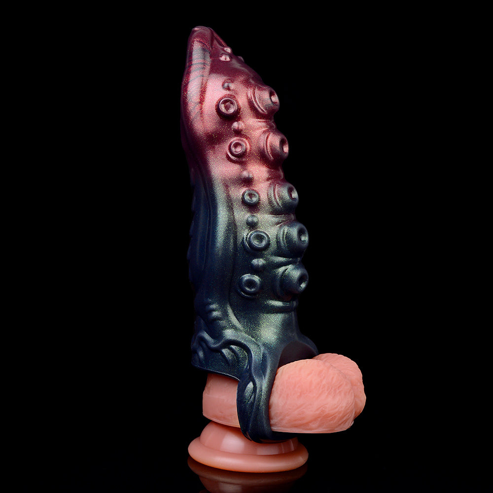 Monster Penis Sleeve Sheath - Fantasy Spiked Cocksleeve Condom Sex Toys for Men