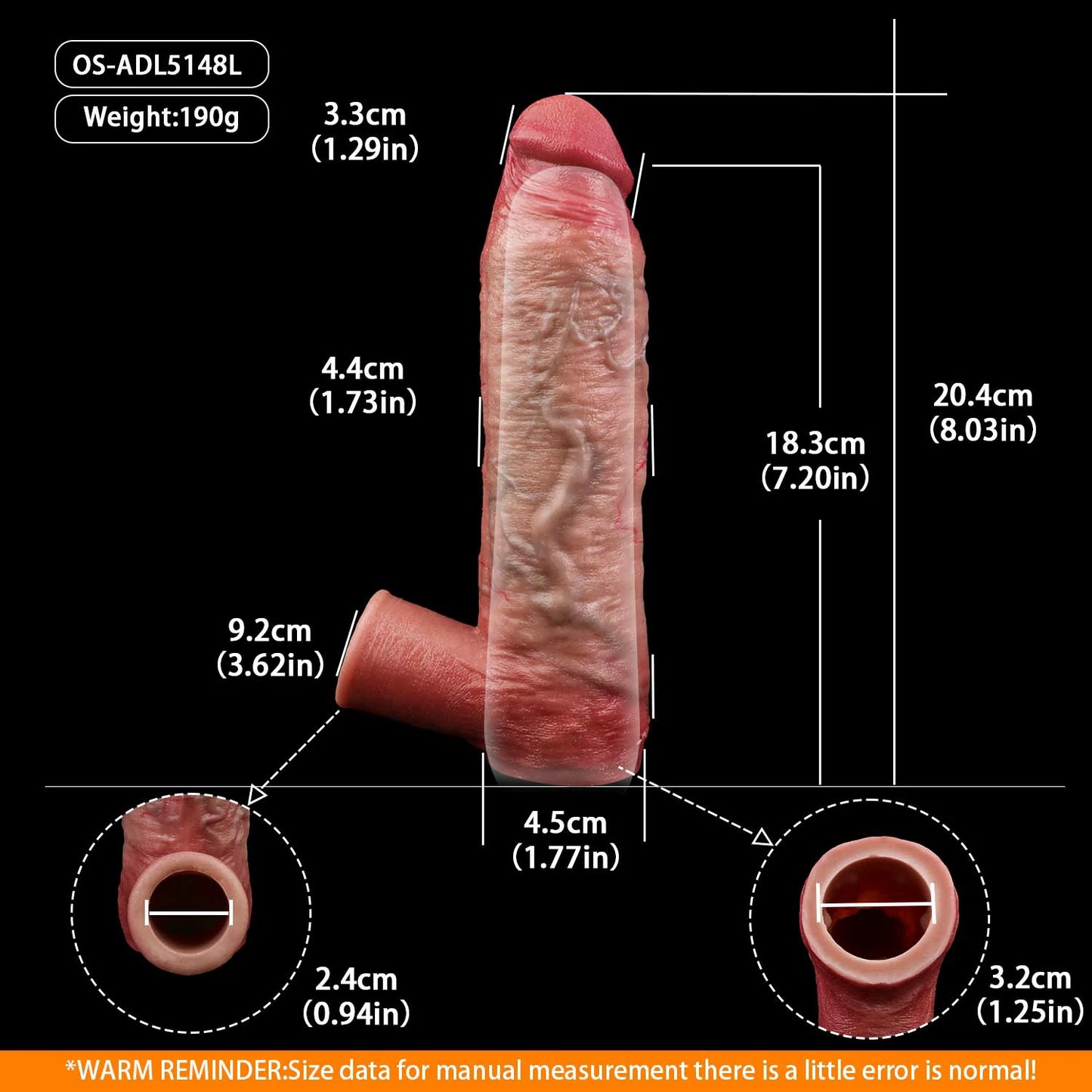 Anesidora Hyper Realistic Huge Cock Sleeve Series