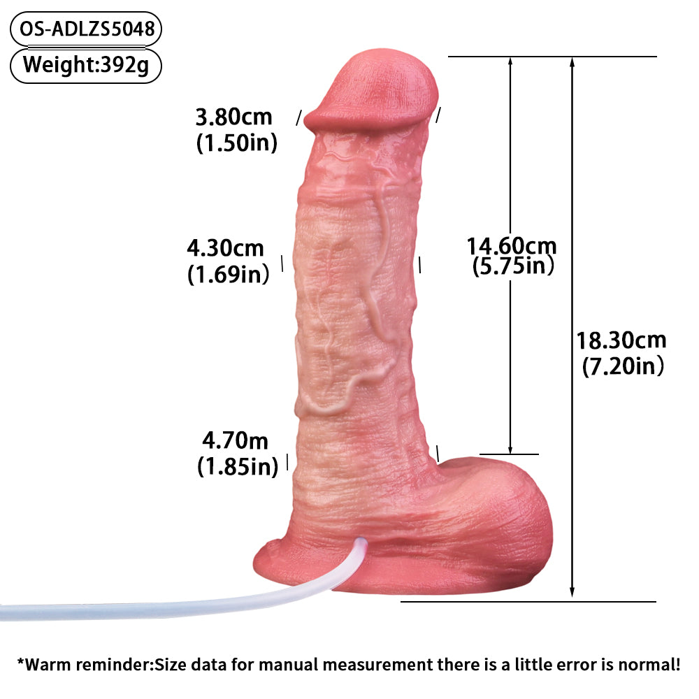 RealFeel Dual Density Ejaculating Dildo 10 Size