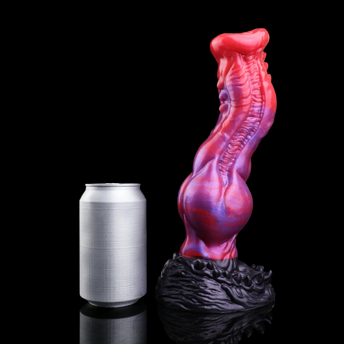 Crimson Abyss Canine Fantasy Knot Dildo without Testicles