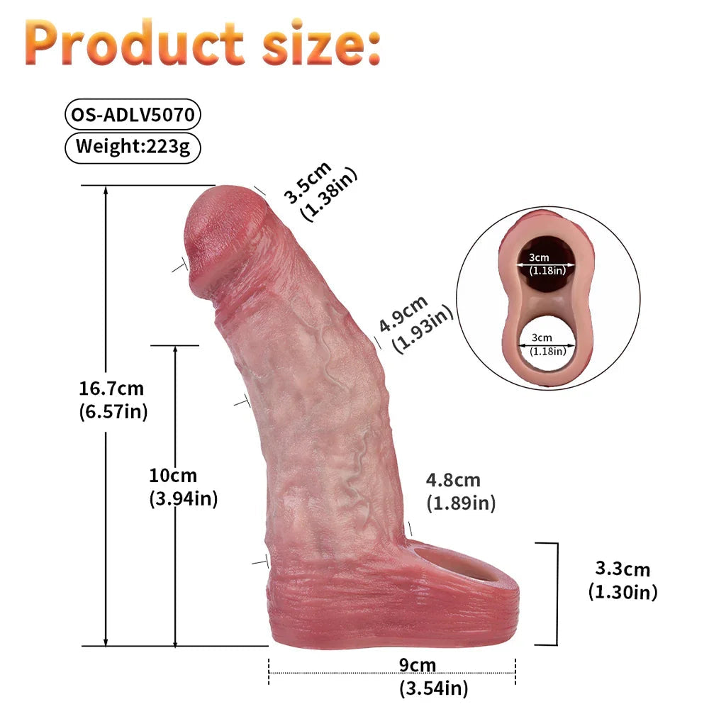 Xinghaoya Lifelike Vibrating Penis Sleeve