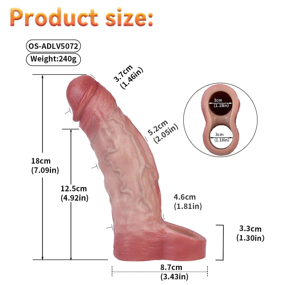 Xinghaoya Lifelike Vibrating Penis Sleeve