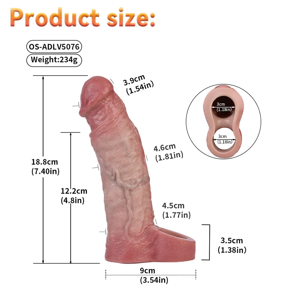 Xinghaoya Lifelike Vibrating Penis Sleeve