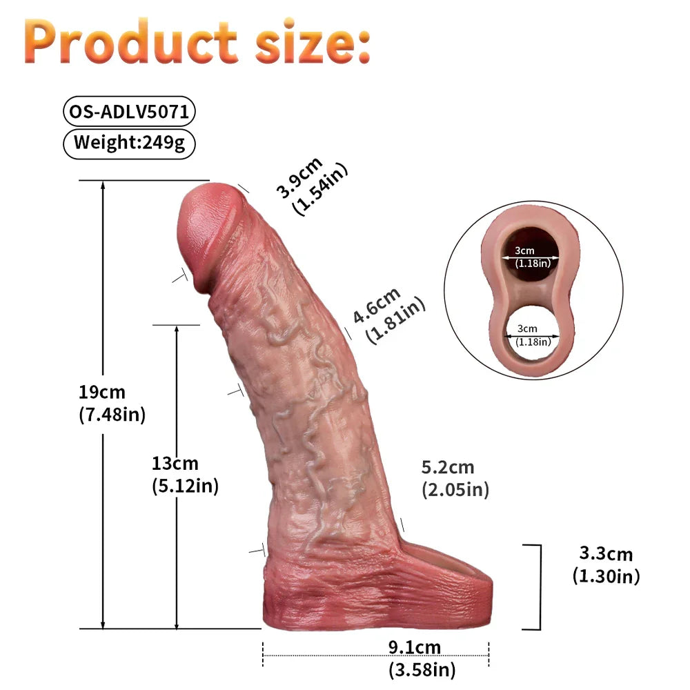 Xinghaoya Lifelike Vibrating Penis Sleeve