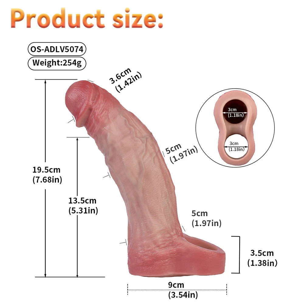 Xinghaoya Lifelike Vibrating Penis Sleeve
