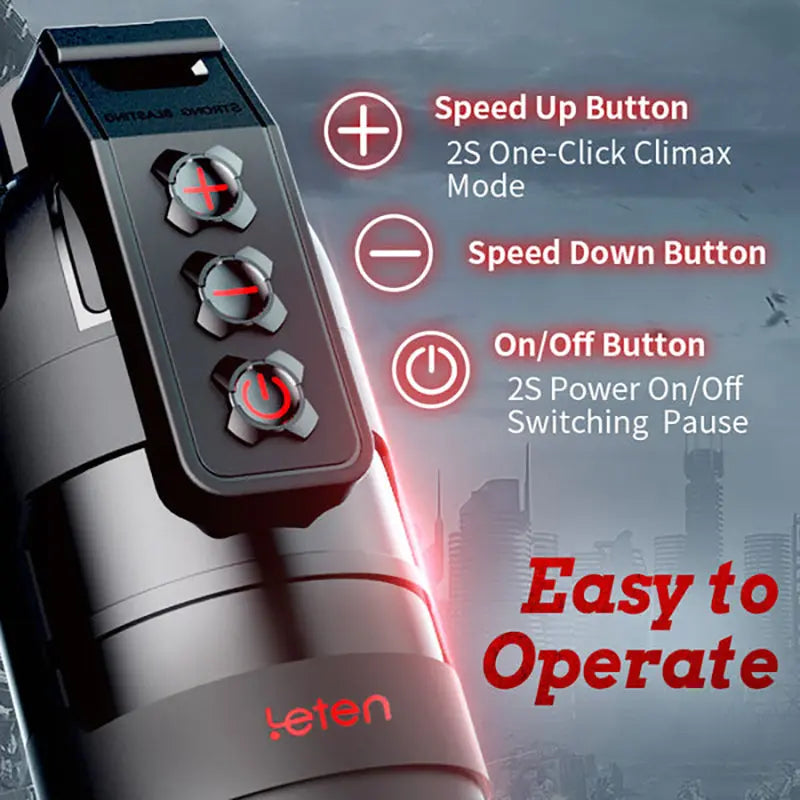 Quusvik Grenade - Male Masturbator with App Remote Control & Strong Shock Feature