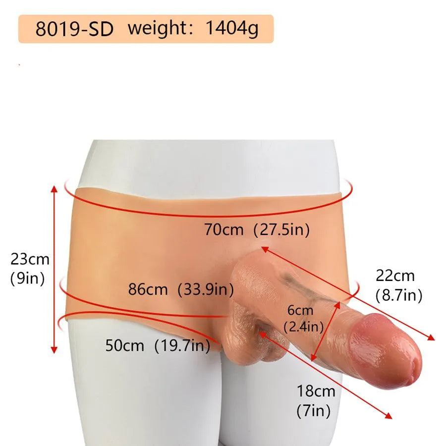8.7 Inches Wearable Realistic Strap On Dildo