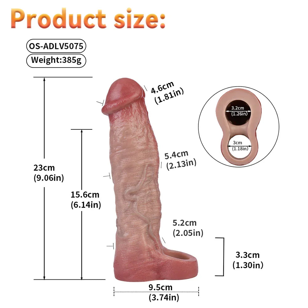 Xinghaoya Lifelike Vibrating Penis Sleeve