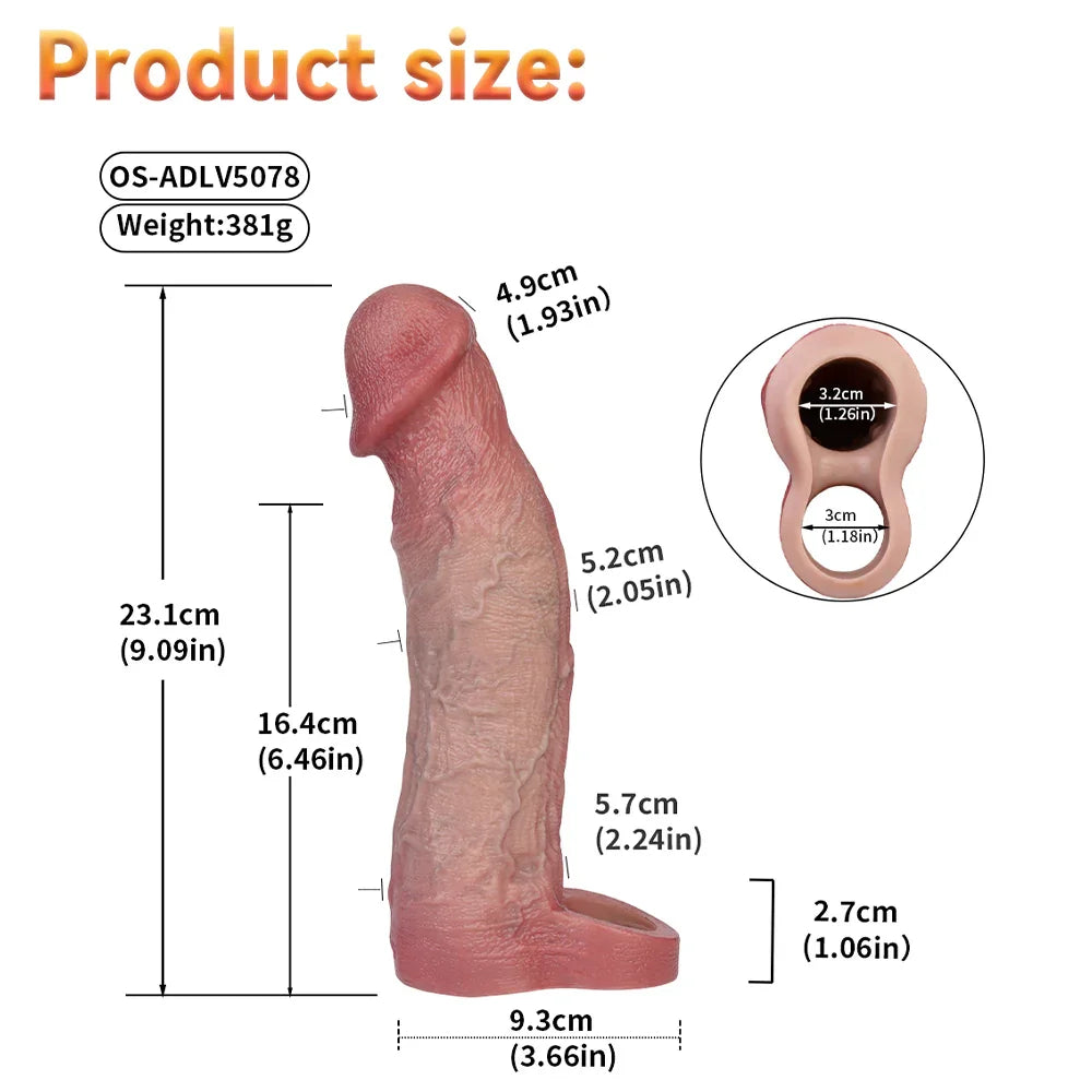 Xinghaoya Lifelike Vibrating Penis Sleeve