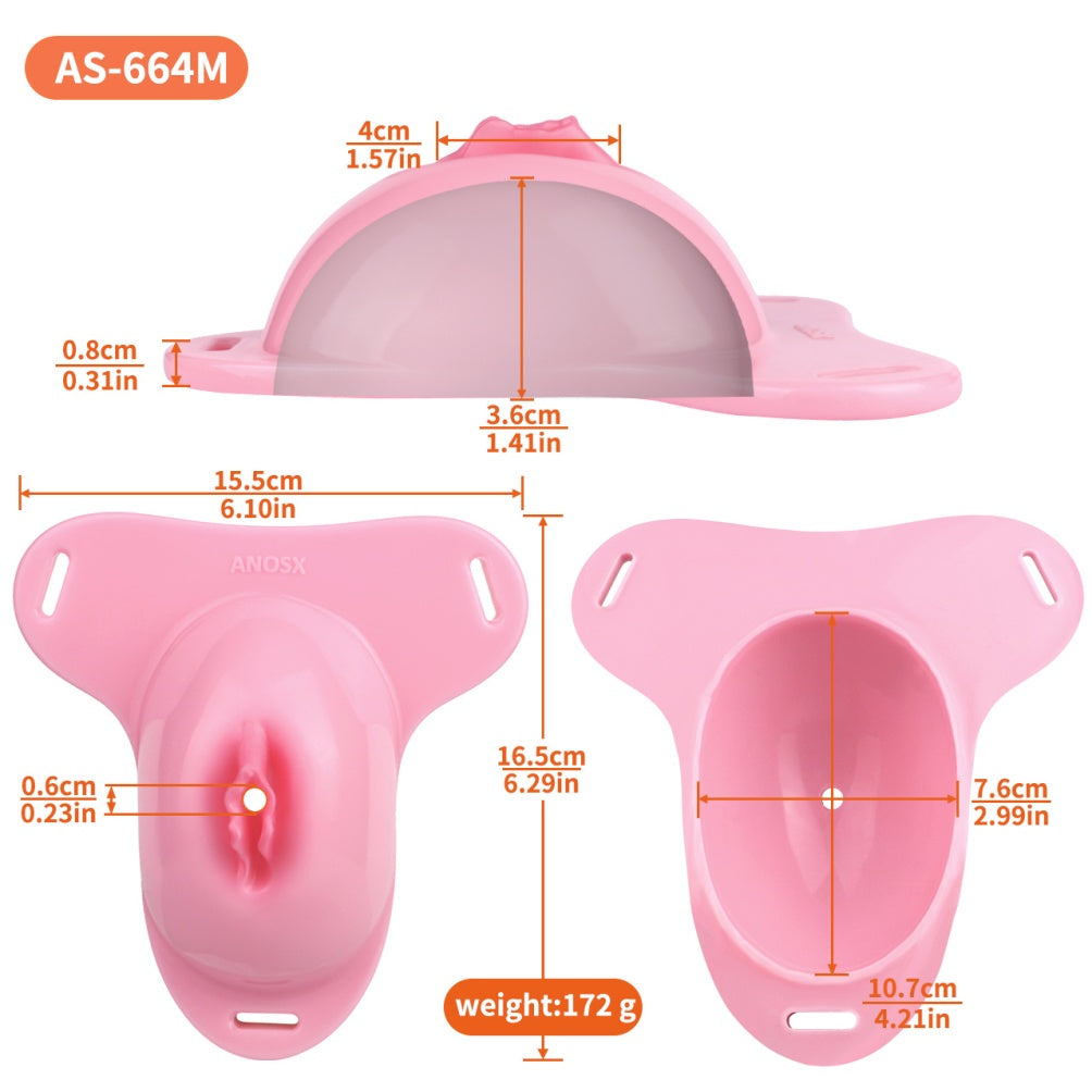Realistic Fake Vagina Strap-on Silicone Pants – Shemale Sex Insert Silicone Toy