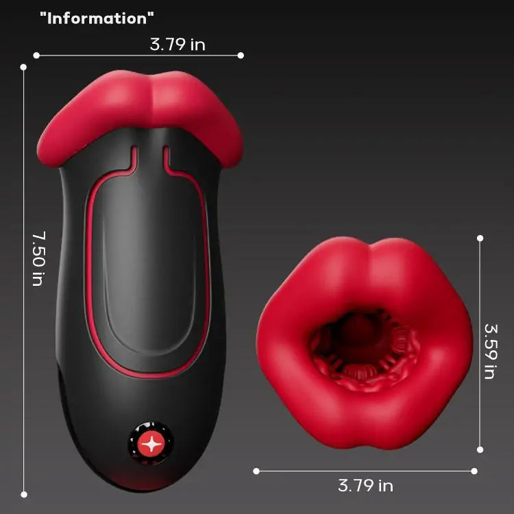 Adjustable Flame Lips Male Masturbators