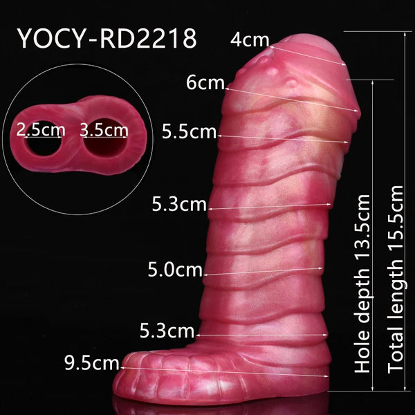 Alien Cock Sleeve Pink with Ring