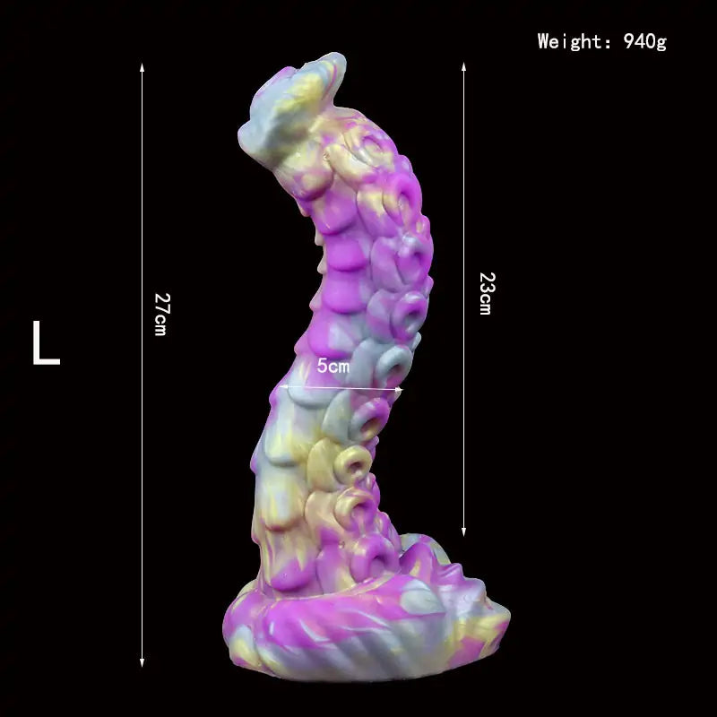Alien Monster Curved Dildos 3 Size