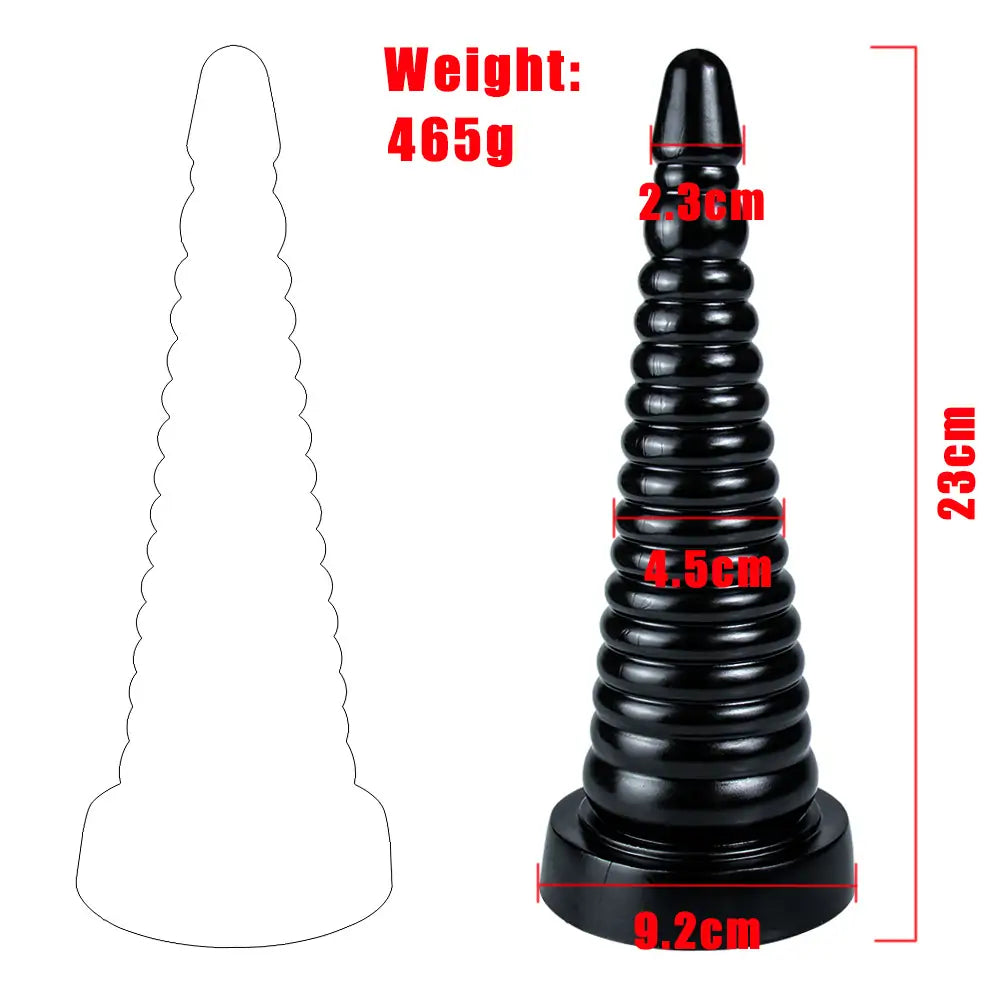 Anal Cone Beginner Training - Ribbed Butt Plug