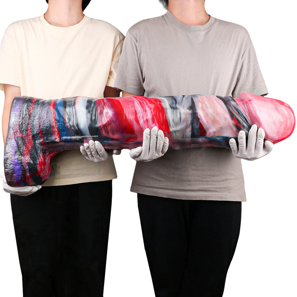 Anesidora Worlds Biggest Dildo Marble Pattern 34 Inches