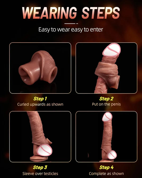 BBC Cock Girthy Sleeve With Ball Ring