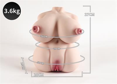 Bakunyu Nipple Fuck Penetration Sex Doll Torso