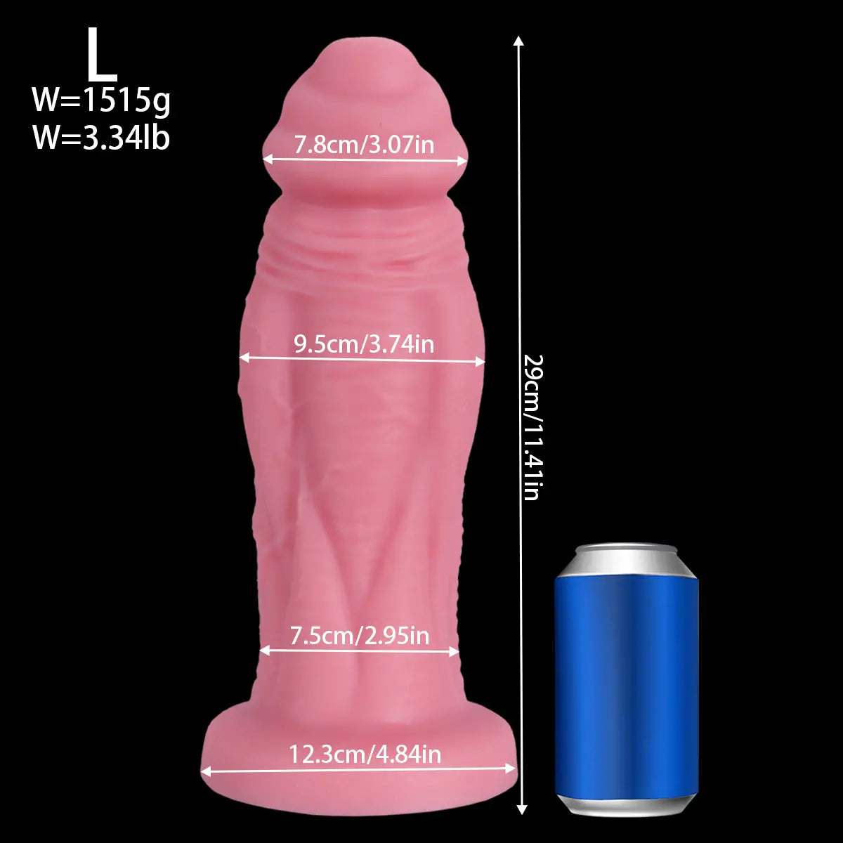 Big Pink Dildo 11 Inches with Suction Cup