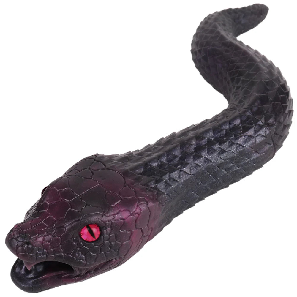 Black Manba Animal Silicone Male Stroker