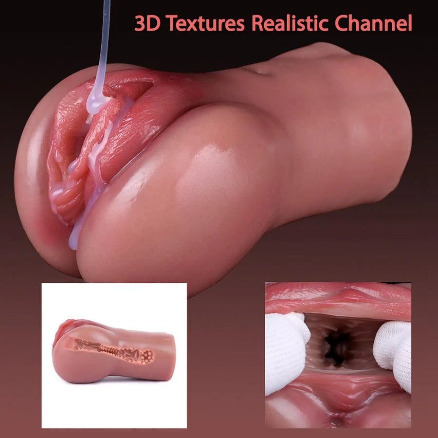 Black Chubby Silicone Pocket Pussy
