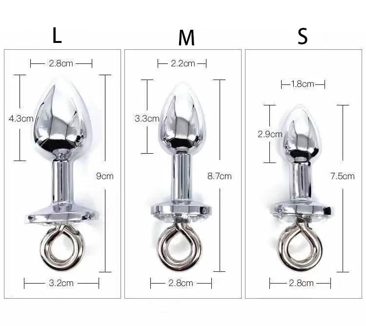 Bow Butt Plug – Stainless Bell Charm