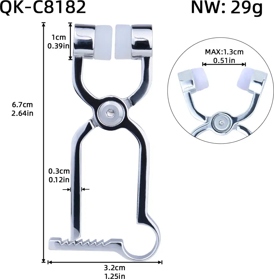 BDSM Stainless Steel Rebound Nipple Clamp
