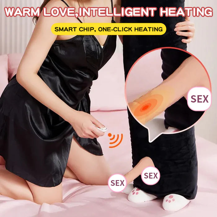 Cat Pillow Thrusting & Vibrating Dildo Machine