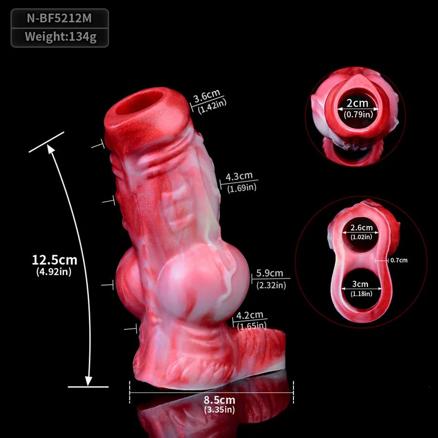Cerberus Cock Sleeve Soft Silicone