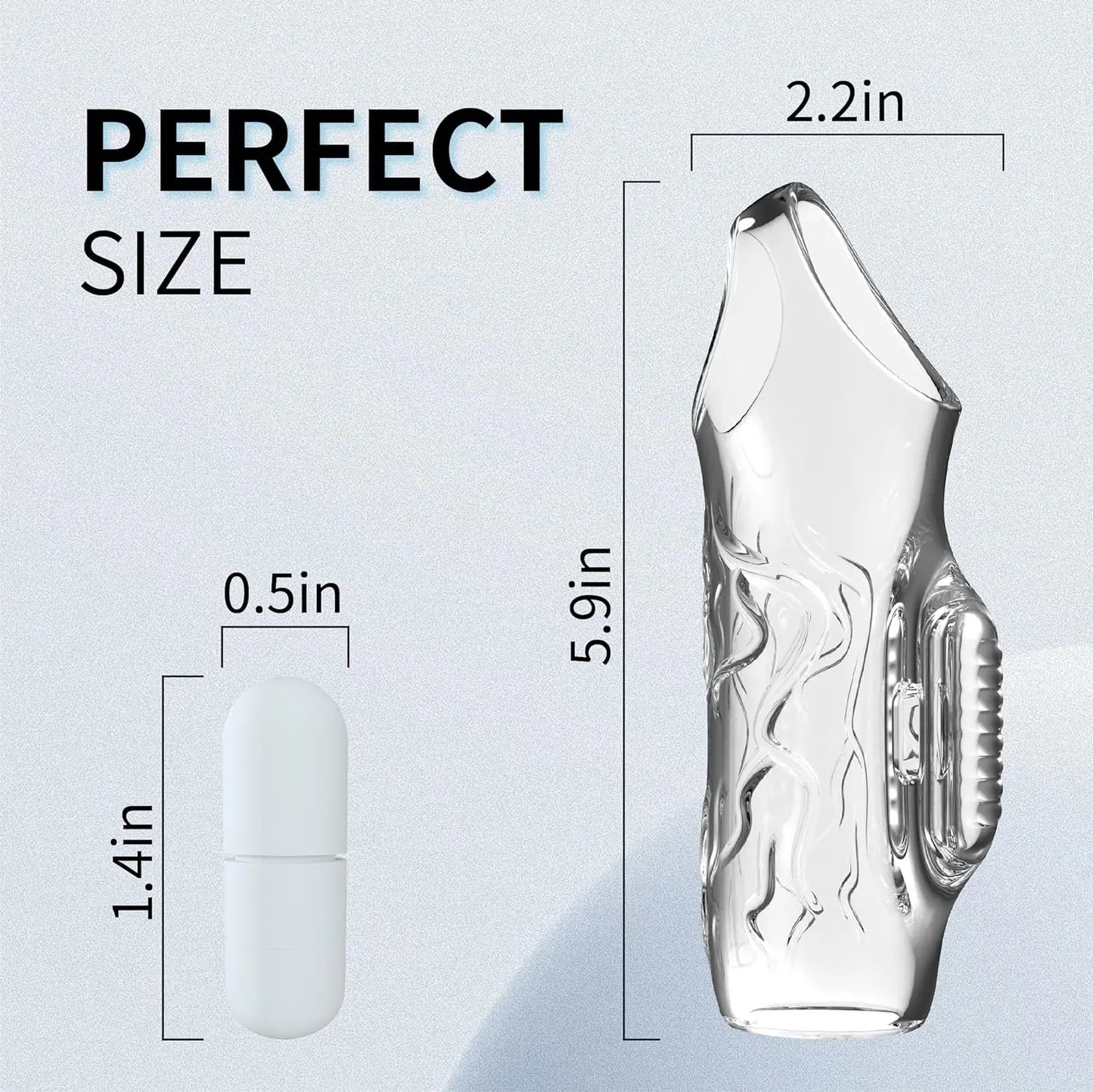 Clear Cock Ring Enhancer Sleeve