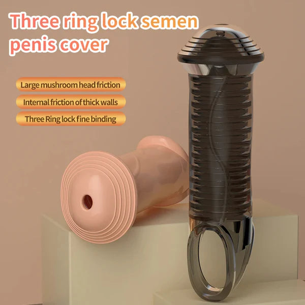 Cock Ring Sleeve Delay Ejaculation Sex Toy