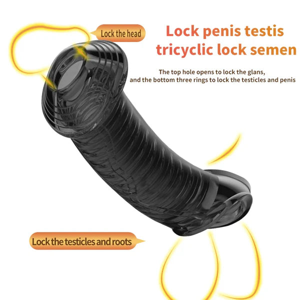 Cock Ring Sleeve Delay Ejaculation Sex Toy