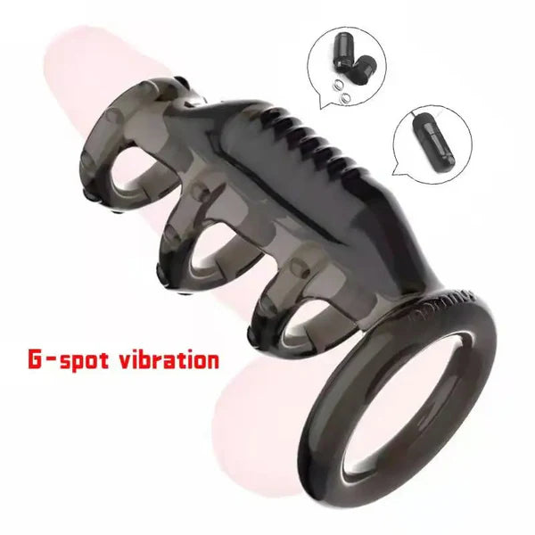 Cock Sleeve With Vibrator Delayed Ejaculation