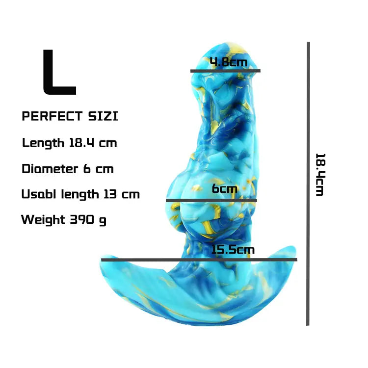 Colorful Fantasy Dog Anal Dildo