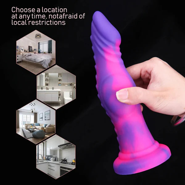 Cosmic Charger Silicone Horse Dildo 7.4 Inches