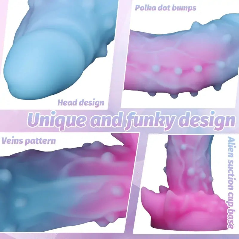 Cosmic Spiked Fantasy Dildo 8 Inches